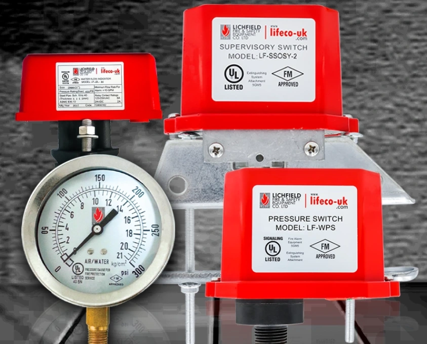 Lifeco Water Flow Switch and Pressure Guages