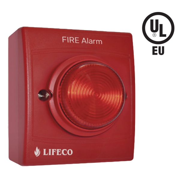 Lifeco Fire Alarm - Sounder with Beacon