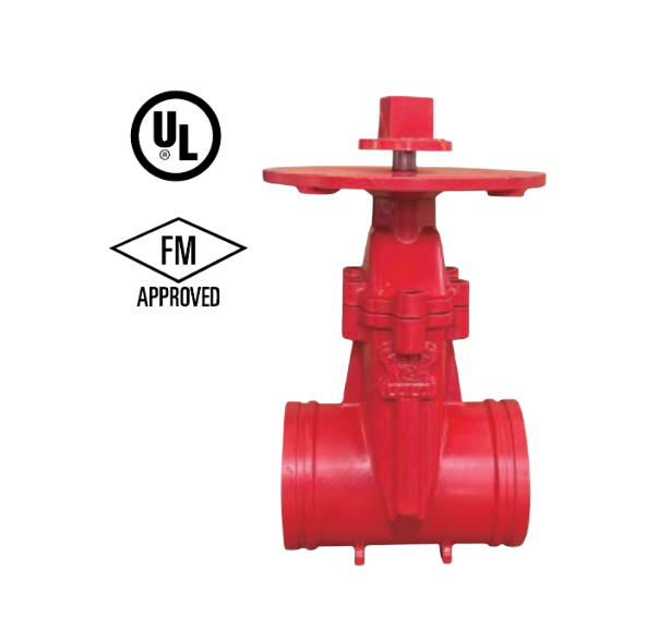 Gate Valves - 365 PSI - NRS Type-Groove-Groove-Ends Model 3288-365-GGLF